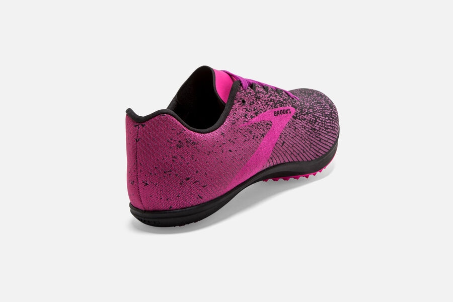 Brooks Running Shoes Womens Pink/Black - Mach 19 Spikeless Spikes - 8257-JHEZD